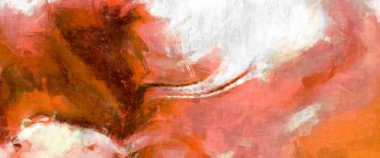 Soyut arkaplanda pürüzlü fırça darbeleri. Fırça boyası. Renkli boya darbeleri. Eşsiz duvar sanatı. Tuvaldeki modern sanat. Renkli çağdaş sanat eserleri. 