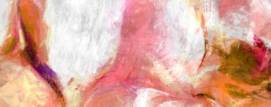 Soyut arkaplanda pürüzlü fırça darbeleri. Fırça boyası. Renkli boya darbeleri. Eşsiz duvar sanatı. Tuvaldeki modern sanat. Renkli çağdaş sanat eserleri. 