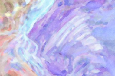 El yapımı sürreal soyut desenli suluboya. Modern sanatsal resim. 2D çizim. Arkaplan boyası karışımı. Yaratıcı duvar sanatı. Çağdaş sanat