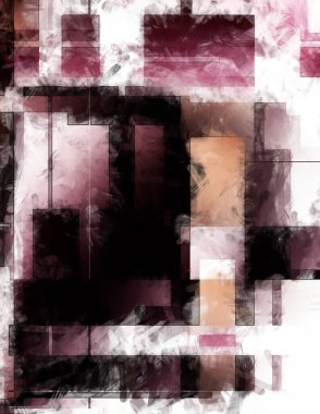 Modern sanat. Renkli çağdaş sanat eserleri. Renkli boya darbeleri. Soyut arkaplanda fırça darbeleri. Fırça boyası. Eşsiz duvar sanatı.