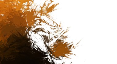 Taranmış Boyalı Soyut Arkaplan. Vahşi kaotik fırça darbeleri. Boya darbeleri. 2D İllüstrasyon. Fırça darbeli resim. 