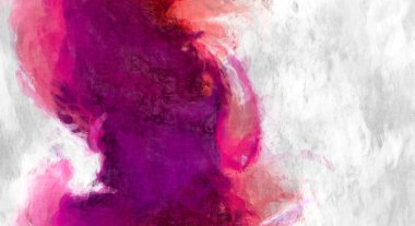 Soyut arkaplanda pürüzlü fırça darbeleri. Fırça boyası. Renkli boya darbeleri. Eşsiz duvar sanatı. Tuvaldeki modern sanat. Renkli çağdaş sanat eserleri. 