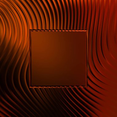 Soyut çerçeveli arkaplan. Renkli, canlı, dalgalı bir duvar kağıdı. Merkezi çerçeveli yaratıcı grafik 2d çizim. Dinamik şekilli modaya uygun sıvı örtüsü.