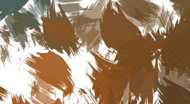 Renkli fırça darbelerinin 2B çizimi. Dekoratif doku resmi. Canlı boya desenli arka plan. Kaotik fırça darbeleri resim.