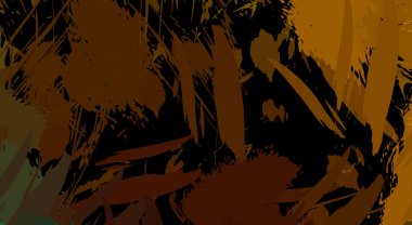 Sanatsal soyut arkaplan. Doku boyalı duvar kağıdı. Boya darbeleriyle yaratıcı bir illüstrasyon. Fırça desenli resim.