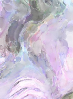 Çağdaş sanat. El yapımı resim. Modern sanat eserleri. Yüzeyde suluboya fırça darbeleriyle resim yapmak. 2D çizim. Sanatsal arkaplan resmi. Tablo üzerinde soyut resim. Renkli doku.