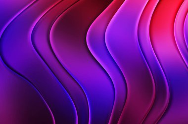 Soyut desen parlak renk arkaplanı. Canlı, dalgalı, dalgalı doku duvarı. Yaratıcı ve güzel duvar kâğıdı.