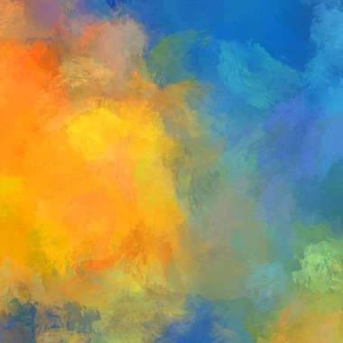 Boya darbeleri. 2D İllüstrasyon. Taranmış Boyalı Soyut Arkaplan. Fırça darbesi ile boyanmış. Modern sanat.