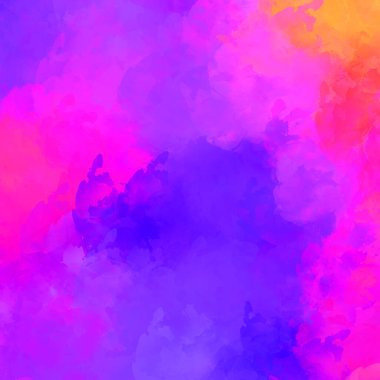 Canlı fırça darbeleriyle boyanmış. Renkli desenli resim. Fırçalanmış duvar kağıdını boya.