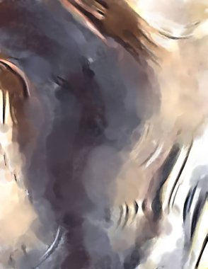 Soyut arkaplanda pürüzlü fırça darbeleri. Fırça boyası. Renkli boya darbeleri. Eşsiz duvar sanatı. Tuvaldeki modern sanat. Renkli çağdaş sanat eserleri. 