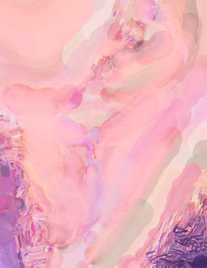 Taranmış Boyalı Soyut Arkaplan. Fırça darbesi ile boyanmış. Boya darbeleri. 2B Görüntü.