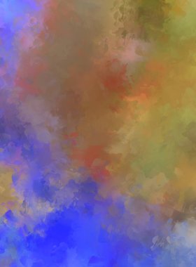 Sanatsal soyut arkaplan. Doku boyalı duvar kağıdı. Boya darbeleriyle yaratıcı bir illüstrasyon. Fırça desenli resim.