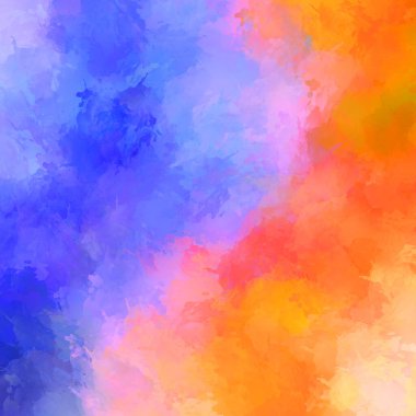 Boya darbeleri. 2D İllüstrasyon. Taranmış Boyalı Soyut Arkaplan. Fırça darbesi ile boyanmış. Modern sanat.