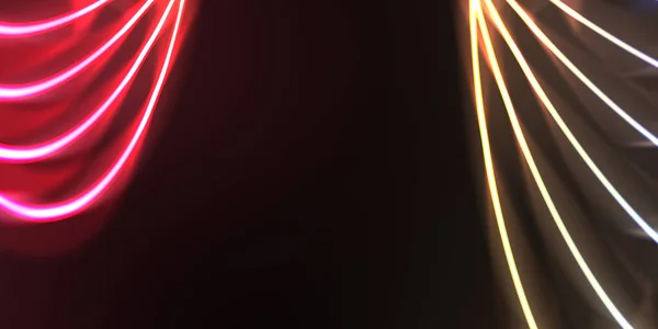 Неоновая Красочная Абстрактная Конструкция Световых Волн Цифровой Фон Эффектом Сияния — стоковое фото