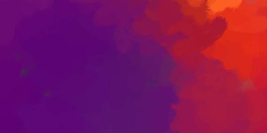 Yaratıcı bir geçmiş. Canlı fırça darbeleriyle boyanmış. Renkli desenli resim. Fırçalanmış duvar kağıdını boya.