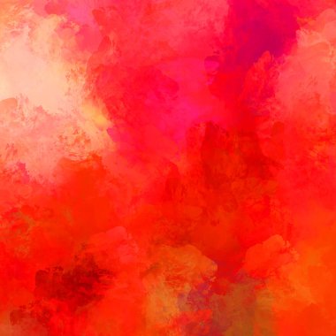 Canlı fırça darbeleriyle boyanmış. Renkli desenli resim. Fırçalanmış duvar kağıdını boya.