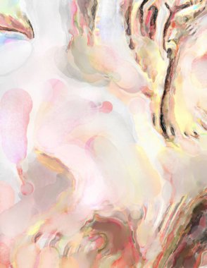 Yüzeyde suluboya vuruşlar. Sanatsal arkaplan resmi. Tablo üzerinde soyut resim. Fırça darbeleri. Çağdaş sanat. El işçiliğinin renkli dokusu. Modern resim.