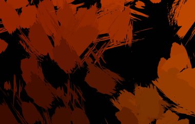 Vahşi fırça darbeleriyle yaratıcı soyut resim. Artistik fırça darbeleriyle donatılmış. Renkli ve canlı bir tasvir. Boyalı sanat.