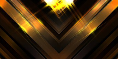 Soyut parlayan geometrik ışıklar arka planda. Fraktal simetrik grafik çizimi. Parıldayan ve parıldayan çubukları kesiştir.