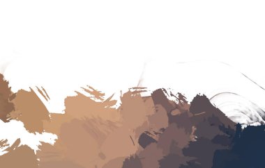 Taranmış Boyalı Soyut Arkaplan. Vahşi kaotik fırça darbeleri. Boya darbeleri. 2D İllüstrasyon. Fırça darbeli resim. 