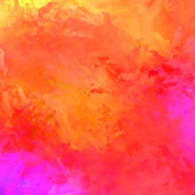 Yaratıcı soyut resim. Artistik fırça darbeleriyle donatılmış. Renkli ve canlı bir illüstrasyon. boyalı sanat.