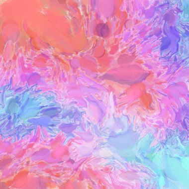 El yapımı sürreal soyut desenli suluboya. Modern sanatsal resim. 2D çizim. Arkaplan boyası karışımı. Yaratıcı duvar sanatı. Çağdaş sanat.