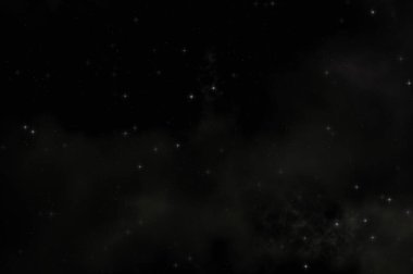 Galaksi uzayındaki yıldız alanı renkli nebula ile. Uzayın derinliklerinin bilim kurgu geçmişi. Ruhsal duvar kağıdı.