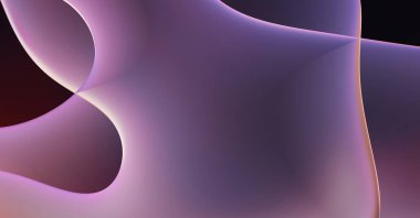 Soyut arkaplan. Değişken renk değişim dalgaları, dinamik hareketlerle. Işık dalgalarının neon renkli soyut tasarımı. Duvar kağıdı, afiş, arkaplan, kart, kitap illüstrasyonu, web sitesi.