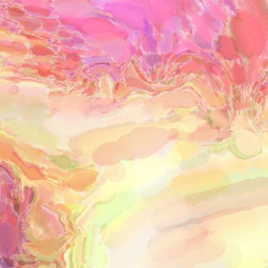 El yapımı sürreal soyut desenli suluboya. Modern sanatsal resim. 2D çizim. Arkaplan boyası karışımı. Yaratıcı duvar sanatı. Çağdaş sanat.