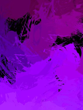 Duvar sanatı Eşsiz ve yaratıcı illüstrasyon. Fırça darbesi ile boyanmış. Renkli fırça darbelerinin soyut arkaplanı. Fırçalanmış canlı duvar kâğıdı. Boyalı sanatsal yaratım.