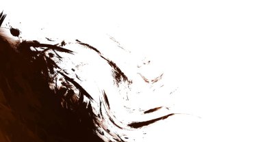 Taranmış Boyalı Soyut Arkaplan. Vahşi kaotik fırça darbeleri. Boya darbeleri. 2D İllüstrasyon. Fırça darbeli resim. 