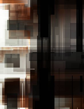 Fütürist soyut geometrik duvar kağıdı. Geometrik renkli şekiller. Dikdörtgen şekilli arka plan. Bir teknolojinin dijital illüstrasyonuName.