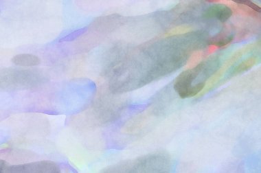 Alkol mürekkebini andıran rahatlatıcı fırça darbelerinin modern resmi. Poster, duvar sanatı, afiş, kart, kitap kapağı veya ambalaj için pastel renkli suluboya resim.