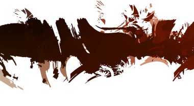 resmedilmiş sanat eseri. fırçalanmış canlı duvar kağıdı. Eşsiz ve yaratıcı illüstrasyon. Renkli fırça darbelerinin soyut arkaplanı. 