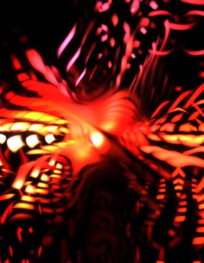 Işık parçacık izleri. Parlayan parçacıkları ve çizgileri olan ışık patlaması yıldızı. Güzel hareketli soyut ışın arkaplanı.