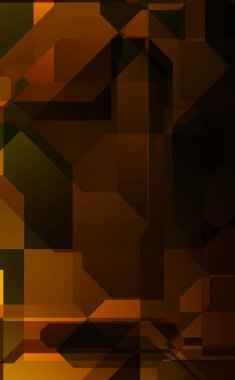 Renkli ve canlı geometrik şekiller katmanları var. Bir teknoloji planının dijital illüstrasyonu. Gelecekçi tasarım şablonu.