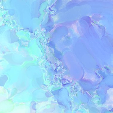 El yapımı sürreal soyut desenli suluboya. Modern sanatsal resim. 2D çizim. Arkaplan boyası karışımı. Yaratıcı duvar sanatı. Çağdaş sanat.