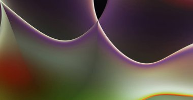 Soyut arkaplan. Değişken renk değişim dalgaları, dinamik hareketlerle. Işık dalgalarının neon renkli soyut tasarımı. Duvar kağıdı, afiş, arkaplan, kart, kitap illüstrasyonu, web sitesi.