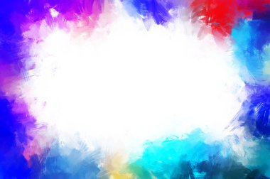 Modern sanat. Taranmış Boyalı Soyut Arkaplan. Fırça darbesi ile boyanmış. Boya darbeleri. 2B Görüntü