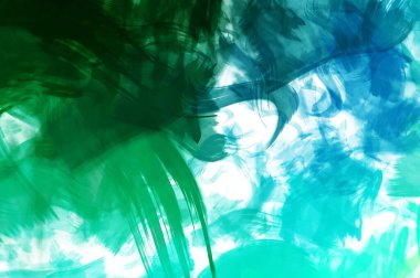 Sanatsal soyut arkaplan. Doku boyalı duvar kağıdı. Boya darbeleriyle yaratıcı bir illüstrasyon. Fırça desenli resim.