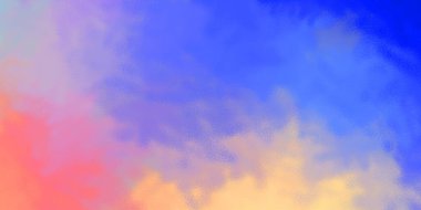 Yaratıcı bir geçmiş. Canlı fırça darbeleriyle boyanmış. Renkli desenli resim. Fırçalanmış duvar kağıdını boya.