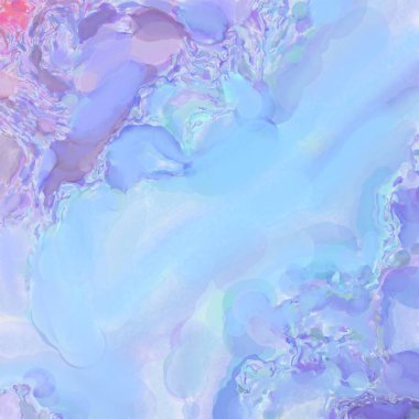 El yapımı sürreal soyut desenli suluboya. Modern sanatsal resim. 2D çizim. Arkaplan boyası karışımı. Yaratıcı duvar sanatı. Çağdaş sanat.