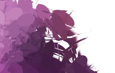 Duvar sanatı Eşsiz ve yaratıcı illüstrasyon. Fırça darbesi ile boyanmış. Renkli fırça darbelerinin soyut arkaplanı. Fırçalanmış canlı duvar kâğıdı. Boyalı sanatsal yaratım.