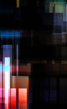 Fütürist soyut geometrik duvar kağıdı. Geometrik renkli şekiller. Dikdörtgen şekilli arka plan. Bir teknolojinin dijital illüstrasyonuName.