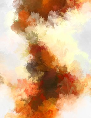 Boya darbeleri. 2D İllüstrasyon. Taranmış Boyalı Soyut Arkaplan. Fırça darbesi ile boyanmış. Modern sanat.