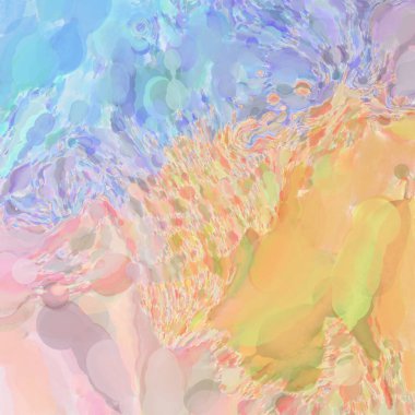 Çağdaş sanat. El işçiliğinin renkli dokusu. Modern resim. Yüzeyde suluboya vuruşlar. Sanatsal arkaplan resmi. Tablo üzerinde soyut resim. Fırça darbeleri. 