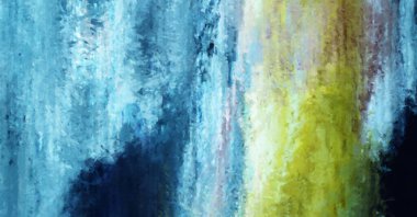 Modern sanat. Renkli çağdaş sanat eserleri. Renkli boya darbeleri. Soyut arkaplanda fırça darbeleri. Fırça boyası. Eşsiz duvar sanatı.