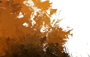 Duvar sanatı Eşsiz ve yaratıcı illüstrasyon. Fırça darbesi ile boyanmış. Renkli fırça darbelerinin soyut arkaplanı. Fırçalanmış canlı duvar kâğıdı. Boyalı sanatsal yaratım.