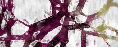 Soyut arkaplanda pürüzlü fırça darbeleri. Fırça boyası. Renkli boya darbeleri. Eşsiz duvar sanatı. Tuvaldeki modern sanat. Renkli çağdaş sanat eserleri. 