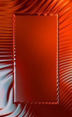 Soyut çerçeveli arkaplan. Renkli, canlı, dalgalı bir duvar kağıdı. Merkezi çerçeveli yaratıcı grafik 2d çizim. Dinamik şekilli modaya uygun sıvı örtüsü.